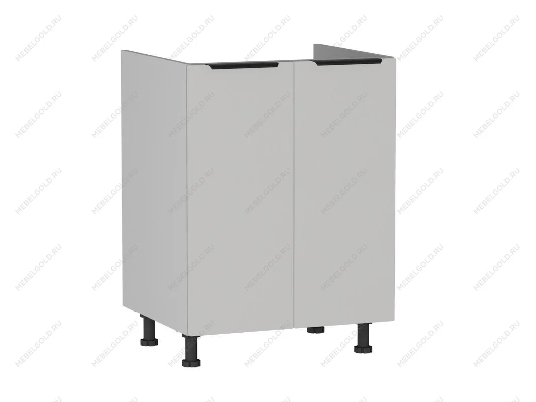 Стол под мойку 2-х дверный СМ-60, Ватель (600*520*820) Экокожа Белый, 23910