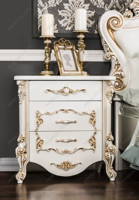 Тумба прикроватная Флоренция белый глянец | изображение 2