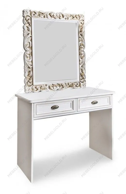 Туалетный столик Натали белый глянец