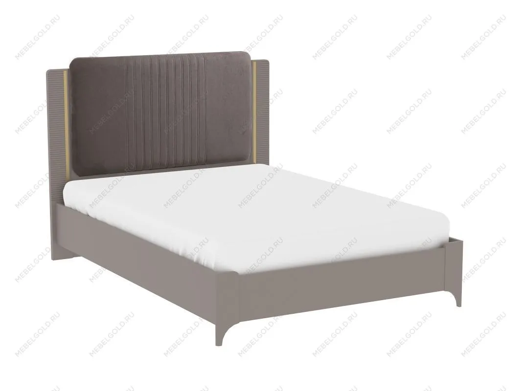 Кровать 1400 (велюр) с подъемным механизмом, Сиде (1492*2082*1200) Мокко | изображение 1