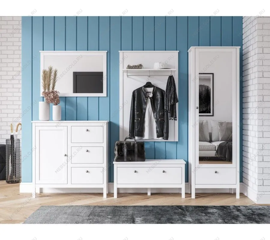 Зеркало Ева (Хельга) LUS/90 белый | изображение 5