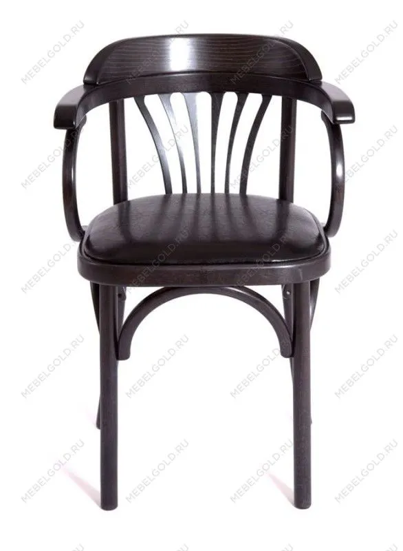 Стул Михаэль мягкий (венге, экокожа ЧЕРНАЯ) | изображение 3