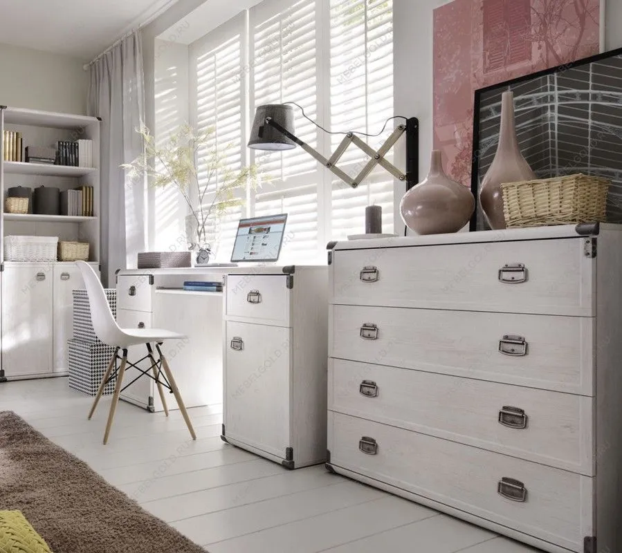 Стол письменный Индиана JBIU2D2S сосна каньон - Выставка Лобня | изображение 2