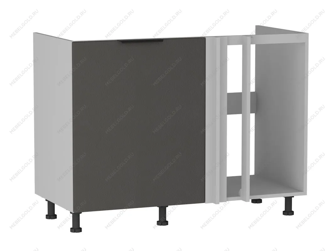 Стол под мойку угловой СМУ-120, Ватель (1100*554*820) Экокожа Серый, 23315