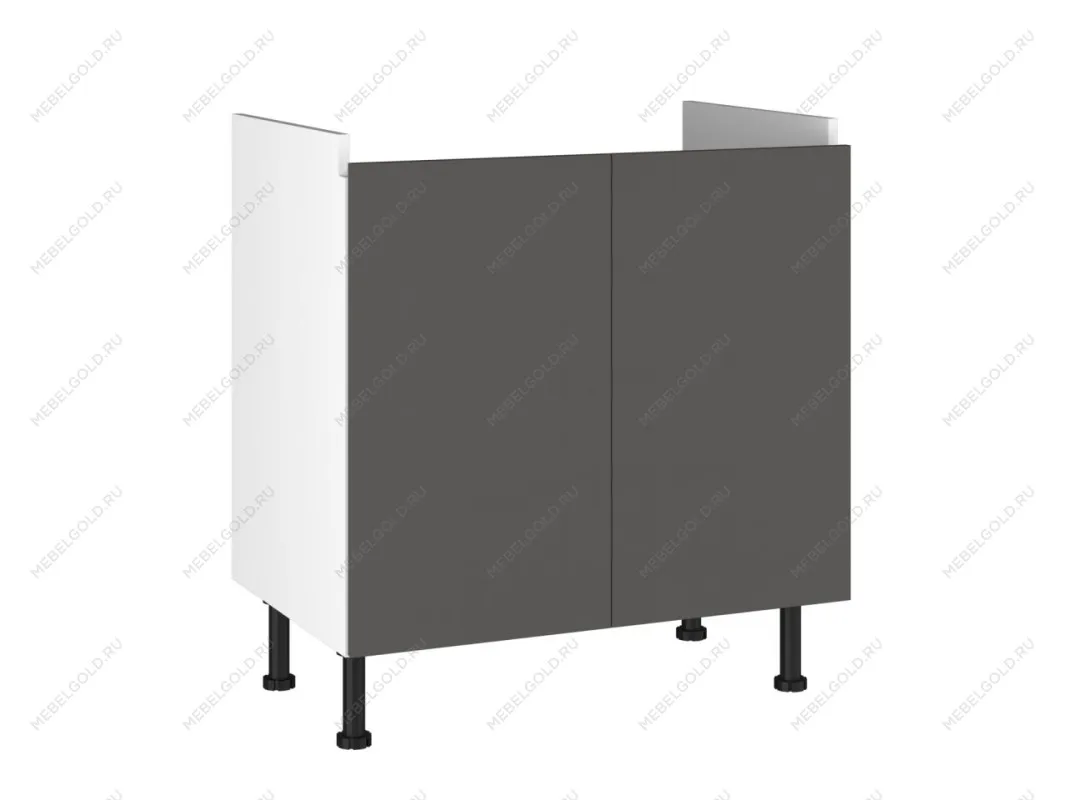 Стол под мойку СМ-80, Виста (800*520*870) Экокожа Серый, 26611