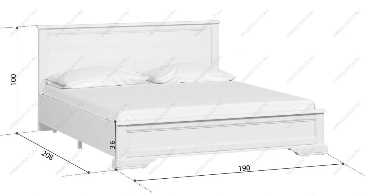 Кровать Стилиус LOZ180х200 (Лиственница сибирская) | изображение 2