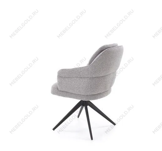 Стул кухонный Halmar K570 поворотный (серый/черный) | изображение 1