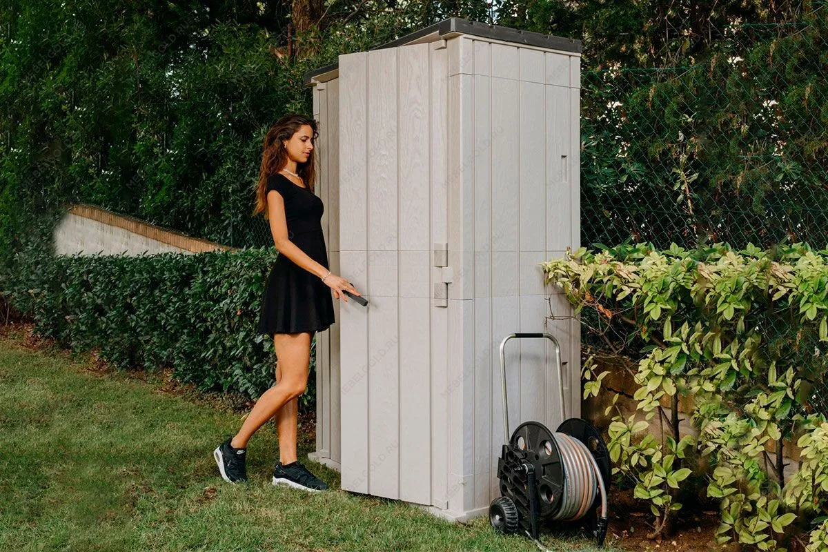 Уличный шкаф TOOMAX 2х дверный высокий Storaway, серый/антрацит | изображение 3