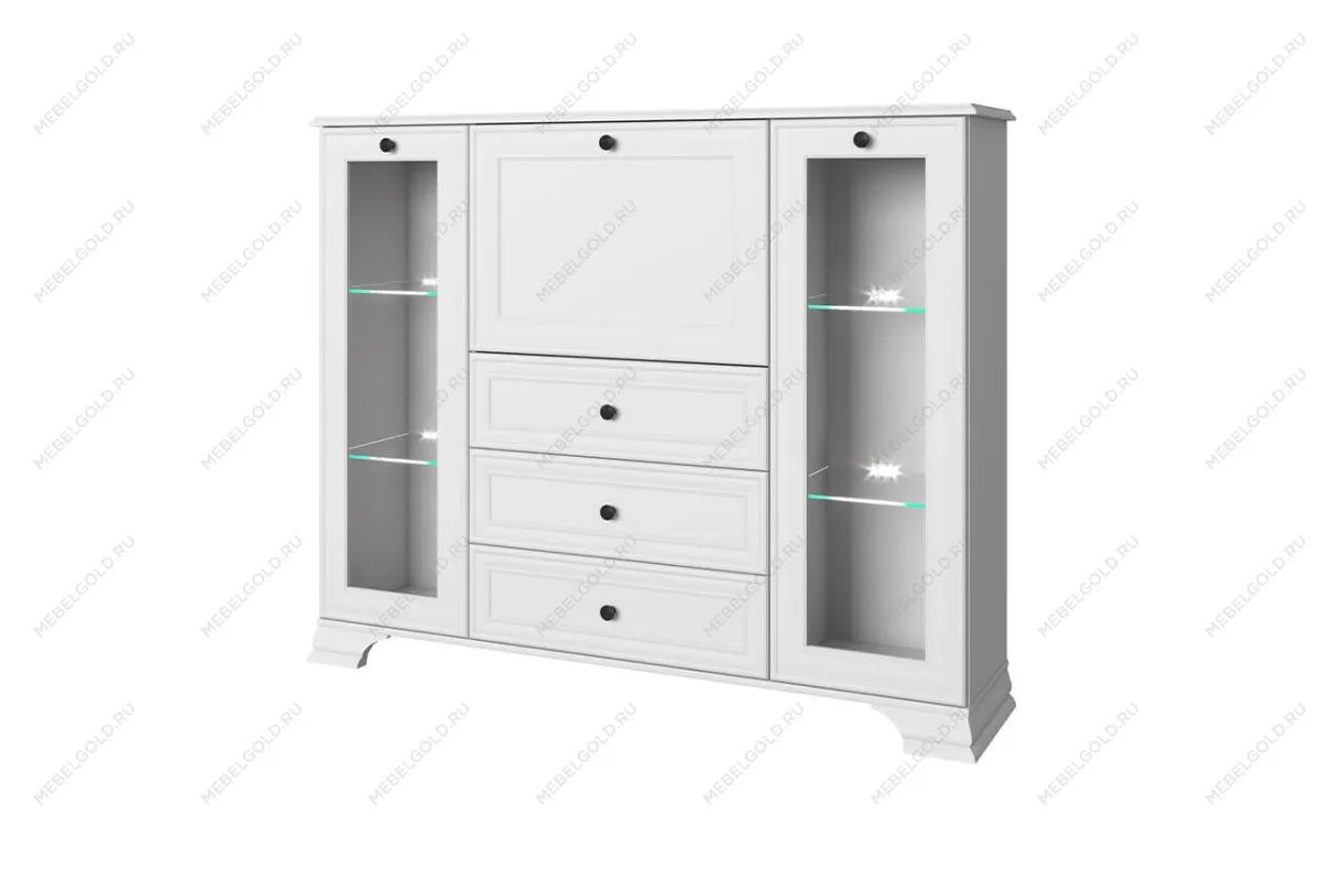 Тумба Тиффани 2V1D3S белый