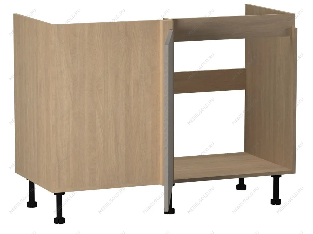 Стол под мойку угловой СМУ-120 правый, Женева (1154*534*870) Дуб Палермо/Серый камень , 22032 | изображение 1