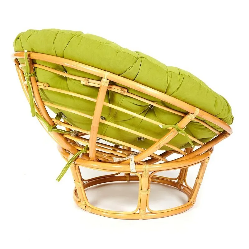 Кресло Papasan с подушкой Светлый мед, флок | изображение 1