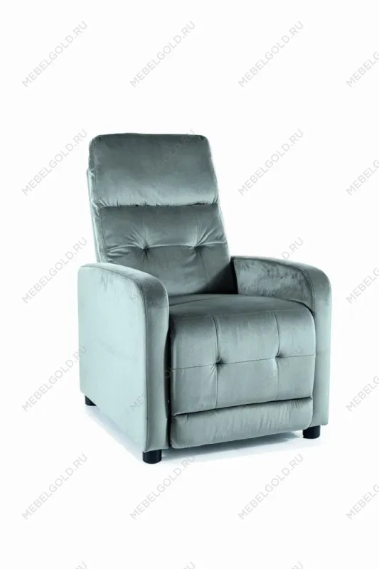 Кресло SIGNAL OTUS Velvet Bluvel 14 раскладное (серый)