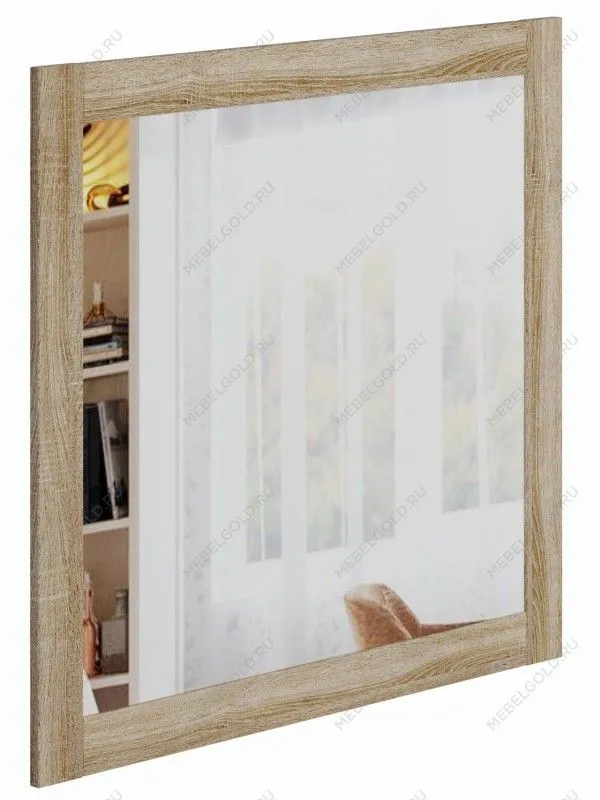 Зеркало настенное Сириус, 78х78 см, дуб сонома | изображение 2