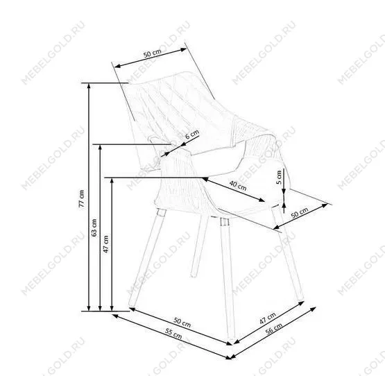 Стул кухонный Halmar K396 (бежевый/орех) | изображение 8