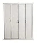 Шкаф Мишель 4-дверный (2+2) без зеркал белый матовый | изображение 1