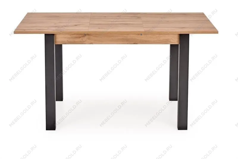 Стол обеденный Halmar GINO 100 раскладной (дуб вотан/черный) | изображение 1