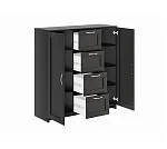 БРИМНЭС / СИРИУС тумба ИКЕА / IKEA 2 двери и 4 ящика 117х123 Дуб Венге | изображение 2