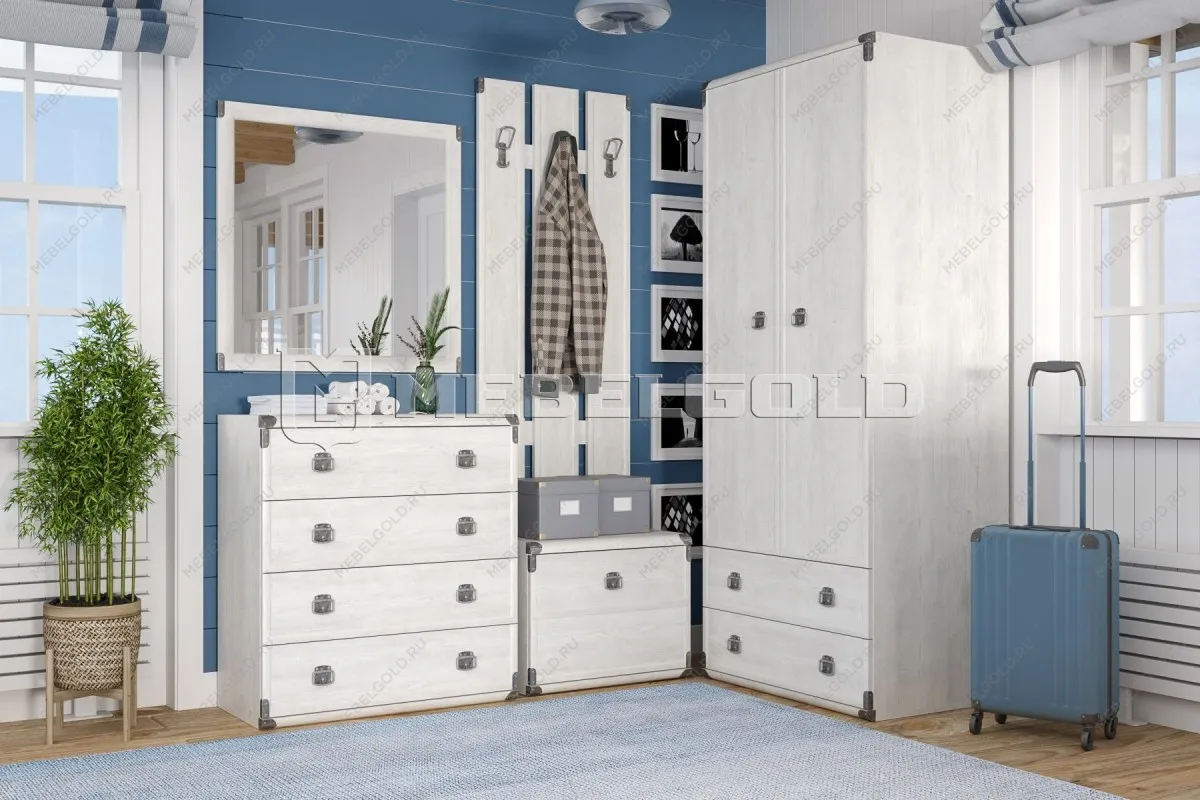 Шкаф со штангой Индиана JSZF2D2S сосна каньон | изображение 4