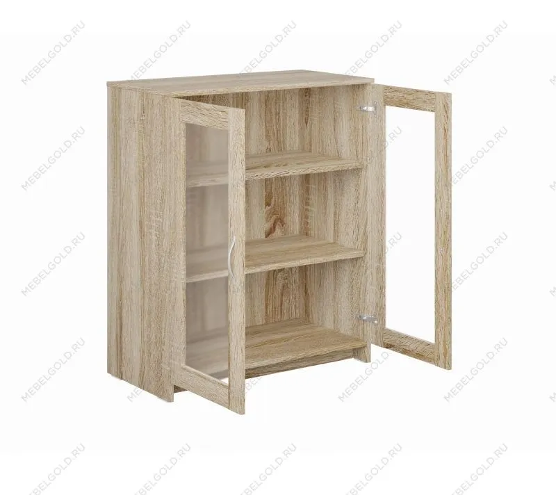 БРИМНЭС / СИРИУС тумба ИКЕА / IKEA 2 двери со стеклом 78х95 сонома | изображение 2