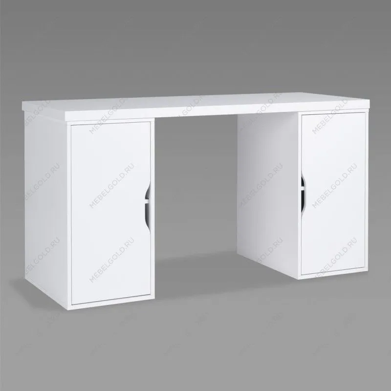 ИНГАР 2/ДВ/ДВ стол письменный 140x75x55, белый