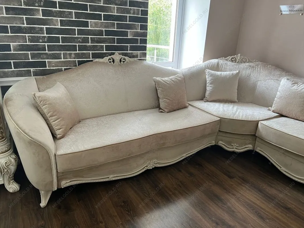 Диван Мокко угловой 3-у-2 бежевый | изображение 8