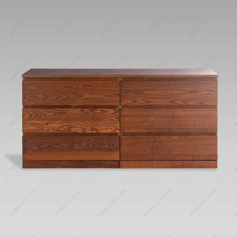 Варма Прайм 6Д комод 160x77x48 шпон ясень, коричневый | изображение 1