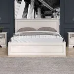 Кровать Тиффани 140 с подъемным механизмом вудлайн кремовый | изображение 1