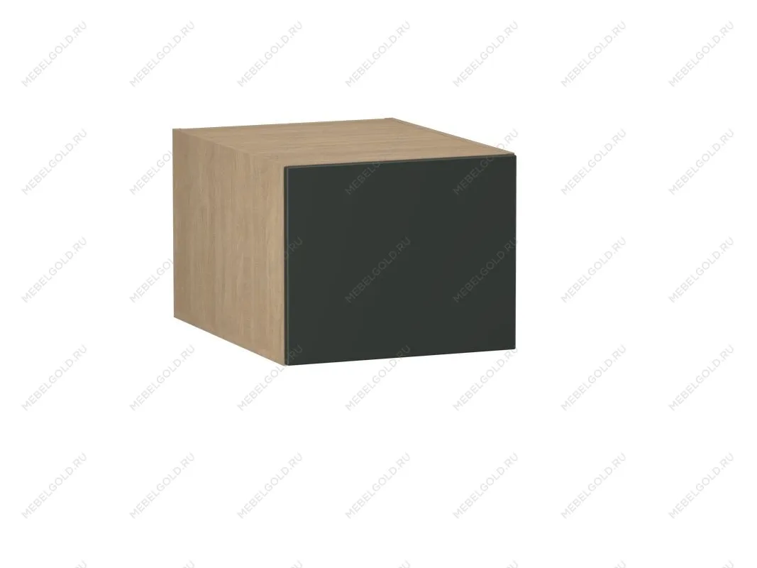 Шкаф АГ-45, Женева (450*586*360) Дуб Палермо/Зеленый матовый, 21926