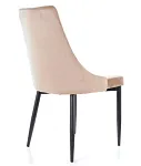 Стул кухонный Signal TRIX B VELVET (бежевый/черный) | изображение 4