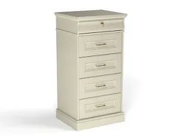 Комод высокий, Сиена (550*469*1097) Береза бежевая, 12304