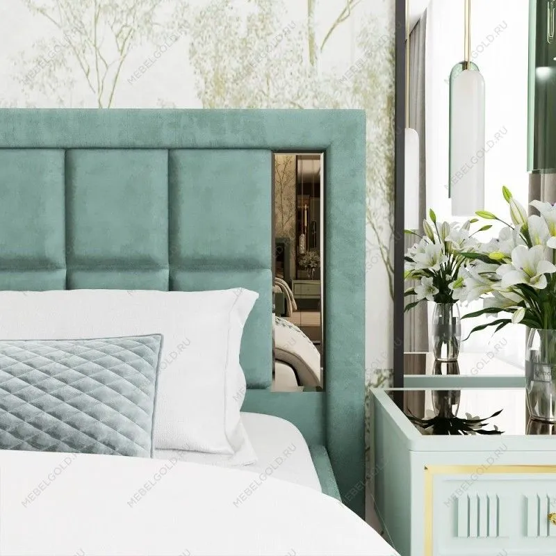 Кровать Замира 160x200 см оливковый | изображение 4