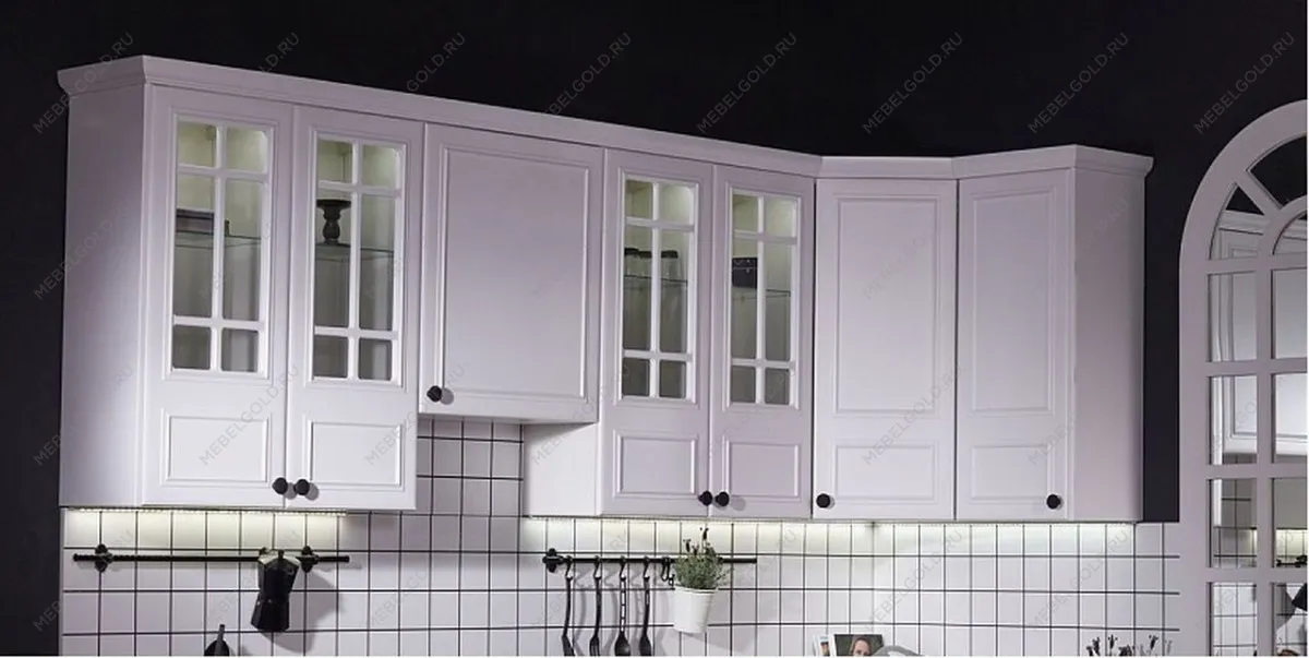 Карниз К-9 верхний, Бьянка (2440*24*84) Белый софт, 21136 | изображение 1