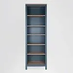 Стеллаж Сага, 70х42х215 см, темно-бирюзовый/ясень | изображение 4