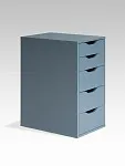 Комод Ингар, 5 ящиков, 36x71x53 см, серо-бирюзовый | изображение 5