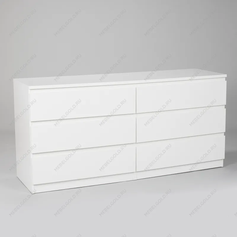 МАЛЬТА комод ИКЕА / IKEA 6 ящиков 160х76 белый | изображение 1