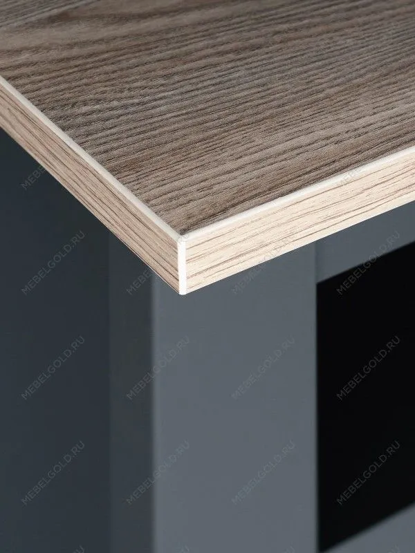 Тумба ТВ Сага, 3 ящика, 131х42х63 см, серая/ясень | изображение 5