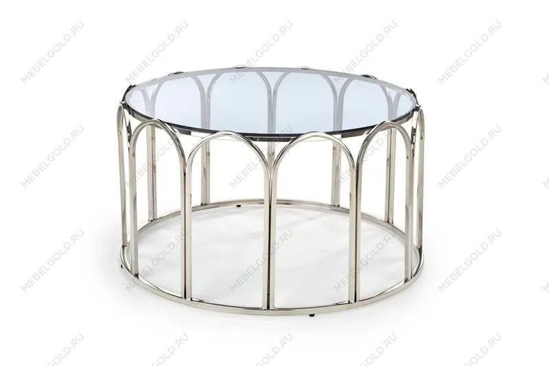 Стол журнальный Halmar OLIVIA (дымчатый/хром) | изображение 1