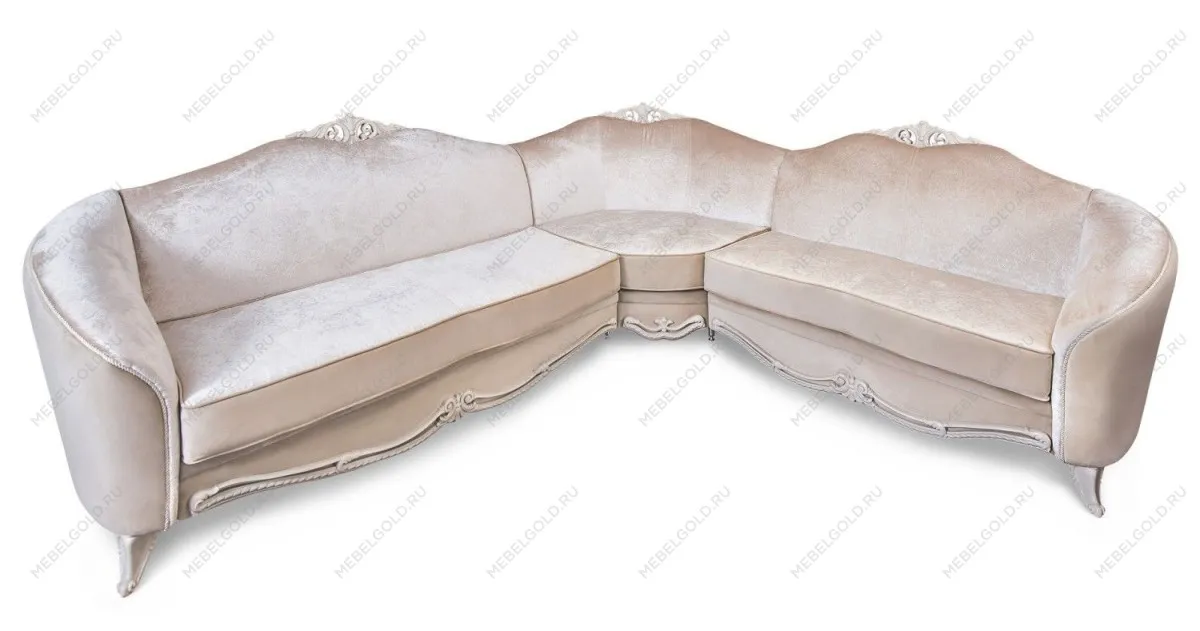 Диван Мокко угловой 3-у-2 бежевый