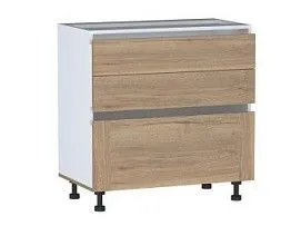 Стол с ящиками СЯ-80 NEW, Сити (800*470*820) Дуб Галифакс натуральный, 20848