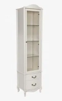 Шкаф-витрина Джульетта (молочный дуб)