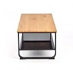 Стол журнальный Halmar ARTIGA (дуб золотой/черный) | изображение 1