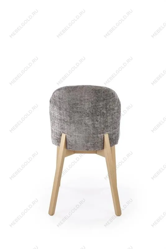 Стул кухонный Halmar BASSO (серый/дуб натуральный) | изображение 1