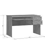 Стол письменный Индиана JBIU2S дуб саттер | изображение 2