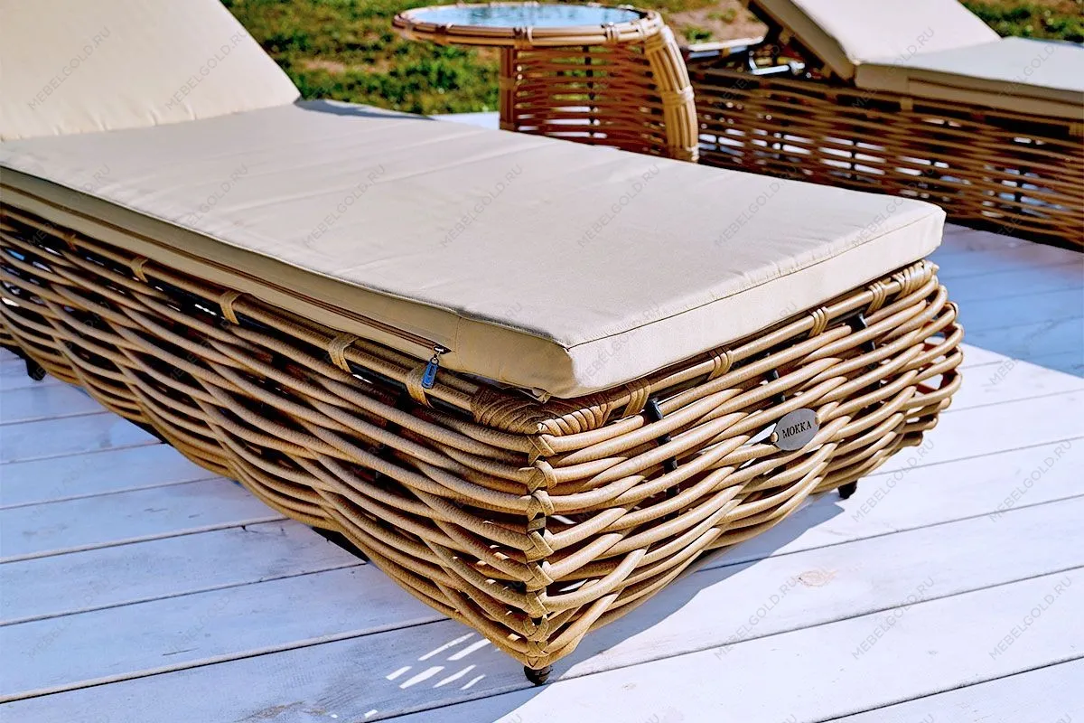 MOKKA MAJORCA Шезлонг, цвет соломенный | изображение 4