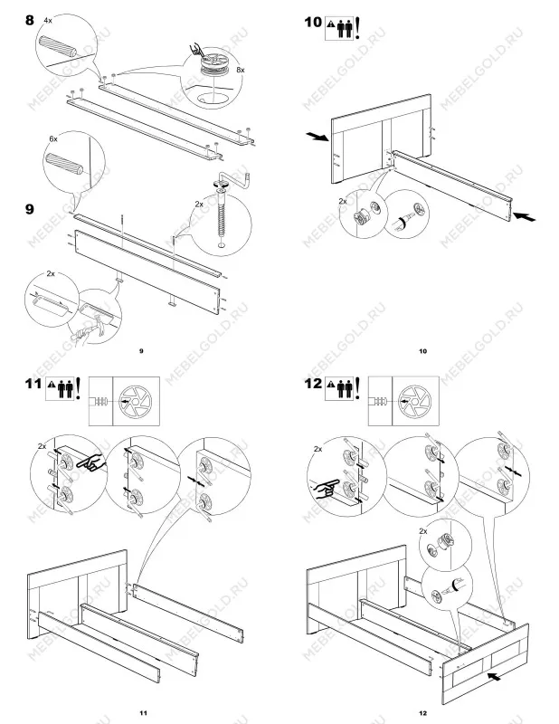 Кровать двуспальная Сириус, 160х200 см, дуб сонома | изображение 24
