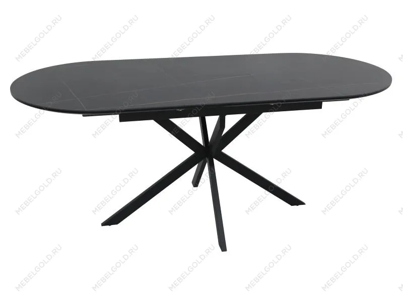 Стол обеденный Signal GASTON Ceramic 140 (черный/черный)