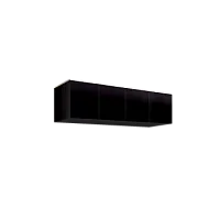 Антресоль для 4-х дверного шкафа Римини (Черный/серебро) РМАН-1(4)