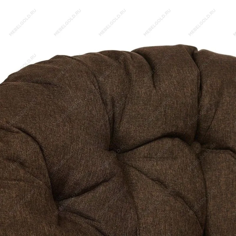 Кресло-качалка Papasan с подушкой Коньяк, коричневый | изображение 4