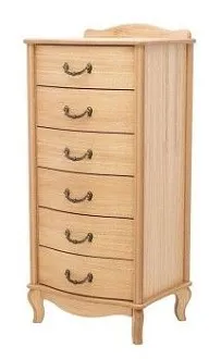 Комод Джульетта узкий 6 ящ. (светлый дуб)