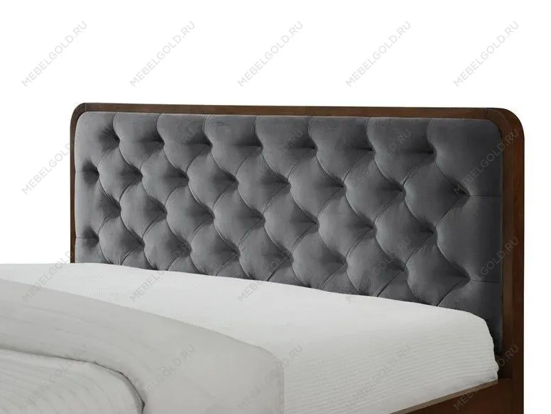Кровать Halmar CASSIDY (серый/орех) 140/200 | изображение 1